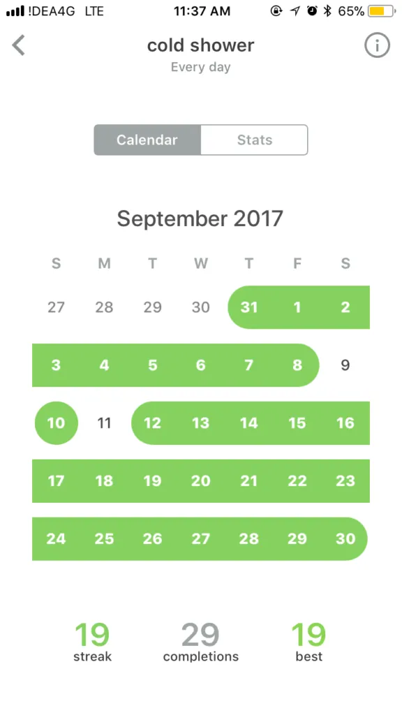 september challenge tracker