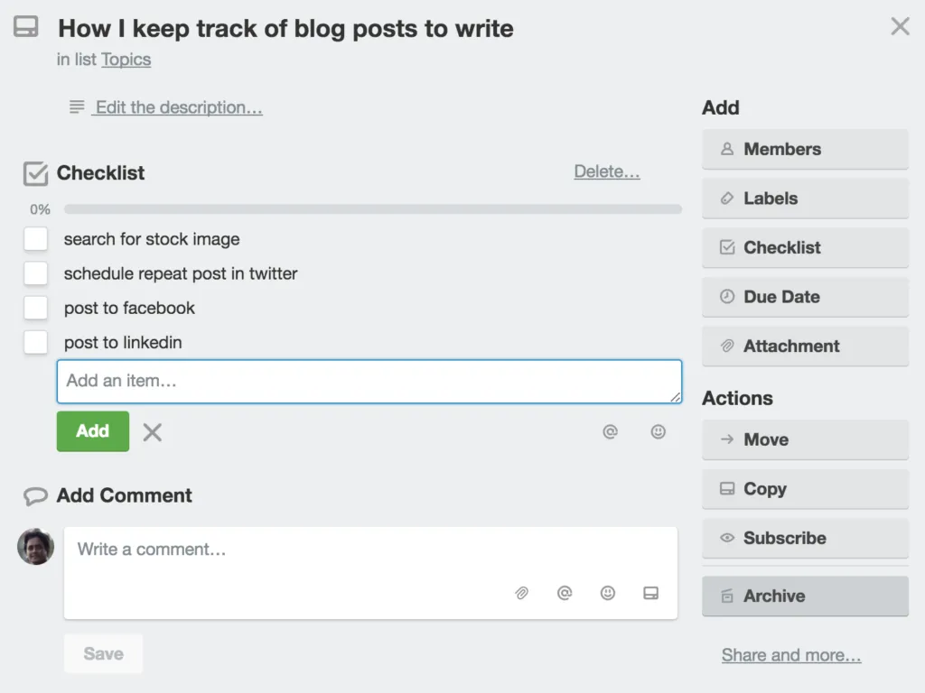 trello card template